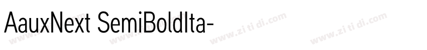 AauxNext SemiBoldIta字体转换
